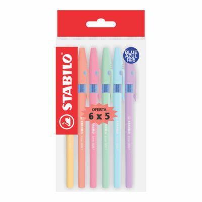 Lapicero Stabilo Liner Pastel Empaque 6 Und