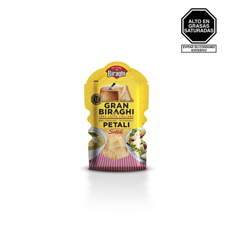 Queso Gran Biraghi en Pétalos Empaque 80 g