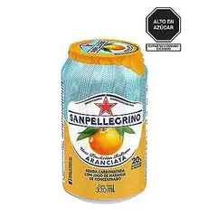 SAN PELLEGRINO - Bebida Gasificada San Pellegrino con Jugo de Naranja Lata 330 mL