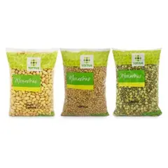 TOTTUS - Pack Menestra Tottus: Lenteja 500 g + Arveja 500 g + Frijol Canario 500 g