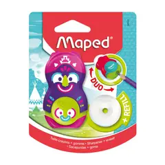 MAPED - Tajador Y Borrador Maped Dúo + Repuesto