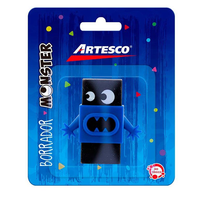 Borrador Artesco Monster Color Negro
