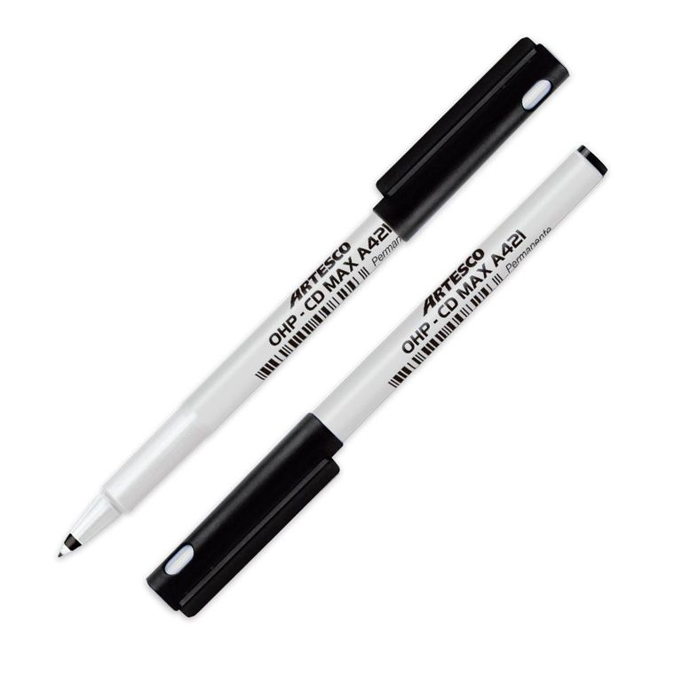 Plumón Indeleble Artesco CD Max Dúo Color Negro