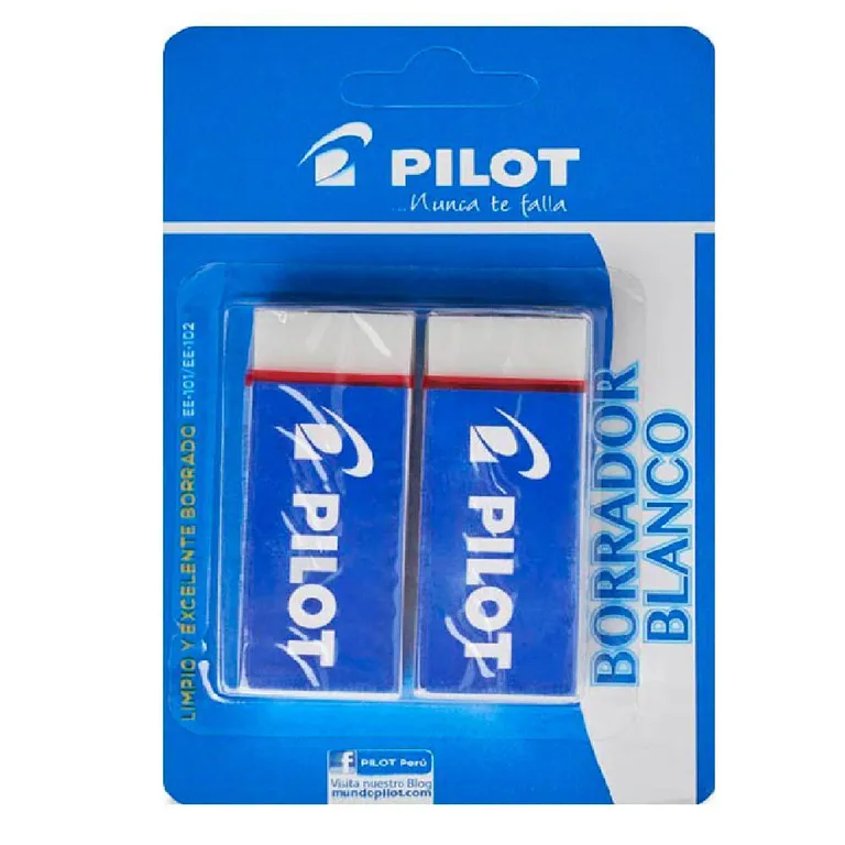 Borrador Pilot Blanco Empaque 2 Und