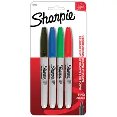 SHARPIE - Plumones Permanentes Sharpie Clásico Empaque 4 Und