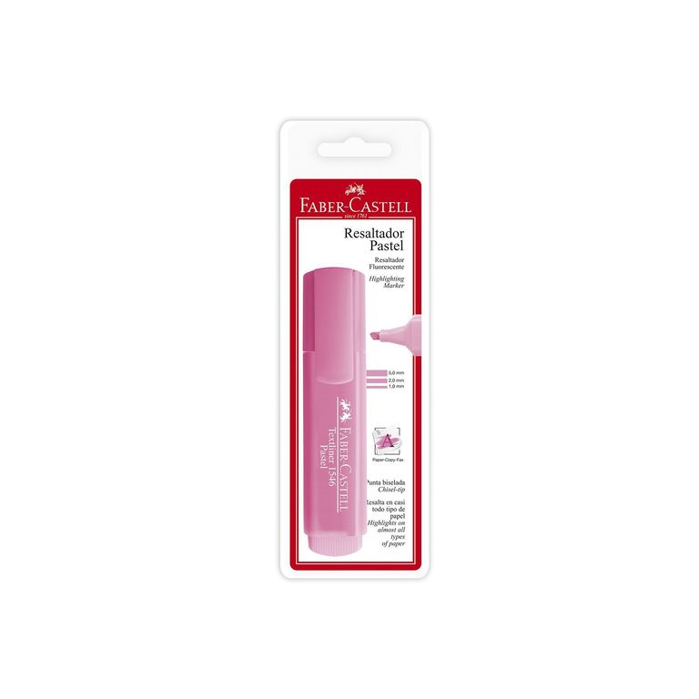 Resaltador Faber Castell 1546 Color Rosado