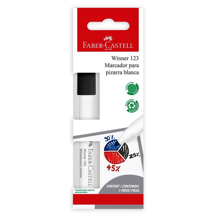 Plumón Faber Castell Winner 123 Color Negro