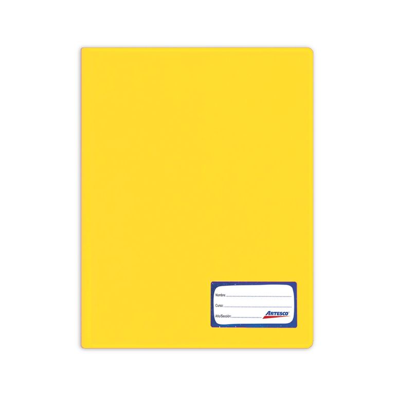 Fólder Artesco Doble Tapa Oficio Color Amarillo