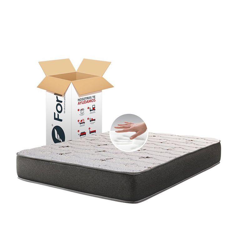 MATRESS IN BOX MEMORY FOAM 2 PLAZAS