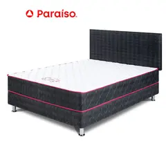 PARAISO - Dormitorio Nappy 1.5 Plazas + Almohada + Protector
