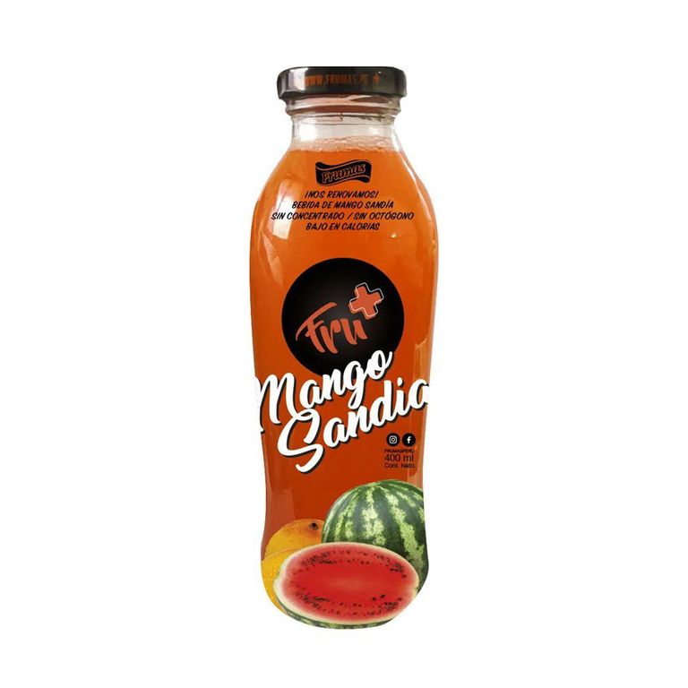 Bebida Frumas Mango Sandía Botella 400 mL