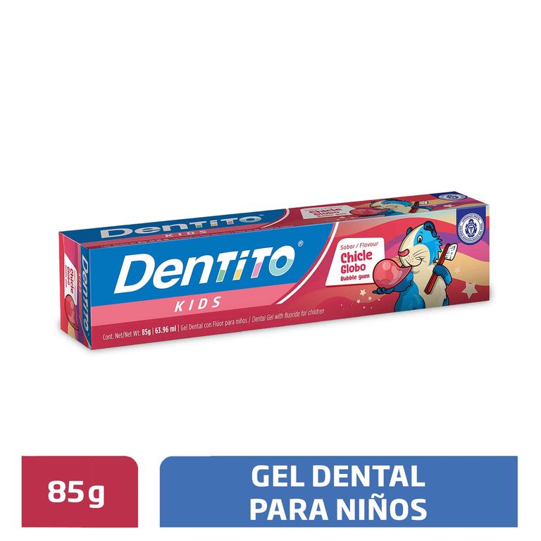 Pasta Dental Dento Kids Chicle Globo Envase 85 g