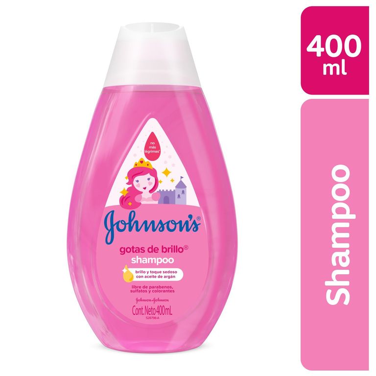 Shampoo Johnsons Baby Gotas de Brillo Botella 400 mL