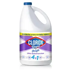 CLOROX - Quitamanchas Líquido Clorox Ropa Blanca Botella 3.78 L