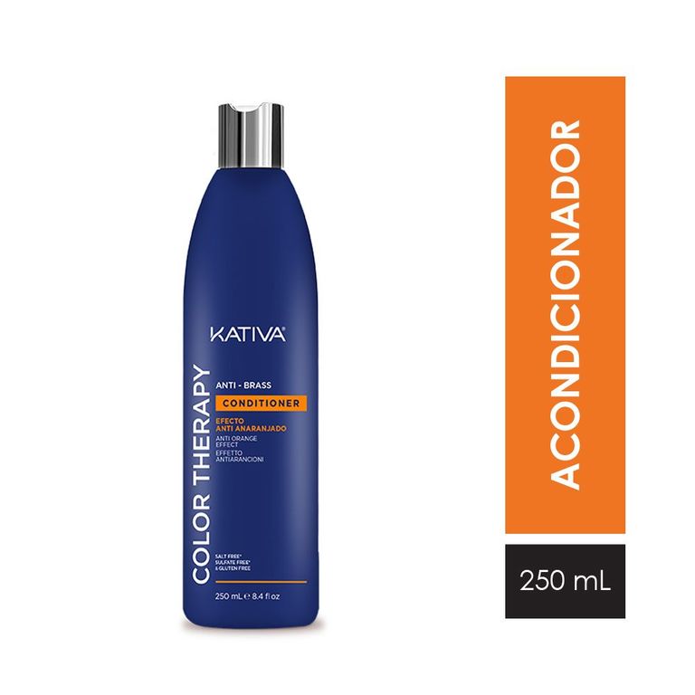 Acondicionador Kativa Color Therapy Antibrass Botella 250 mL