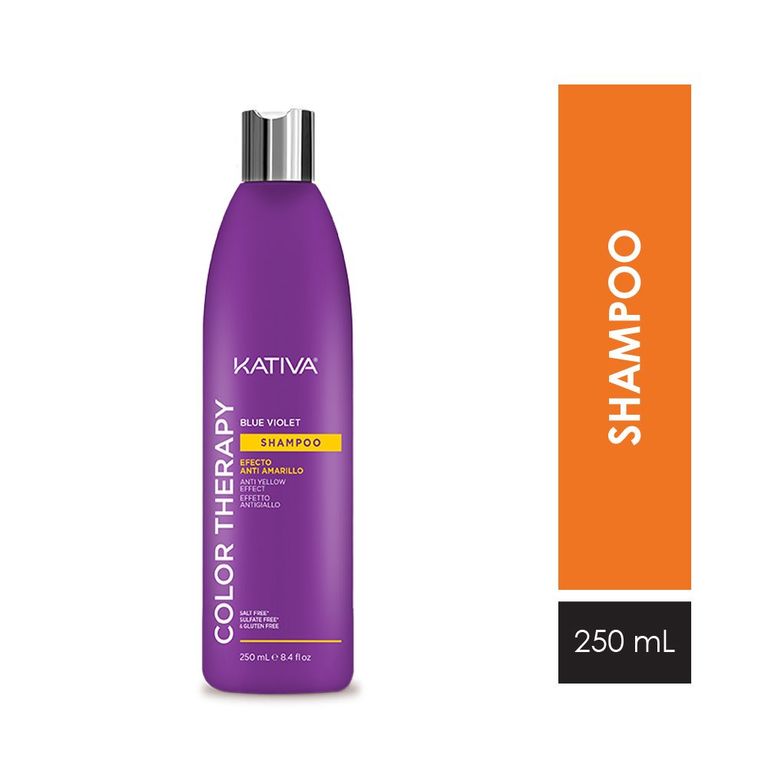 Shampoo Kativa Color Therapy Blue Violet Botella 250 mL