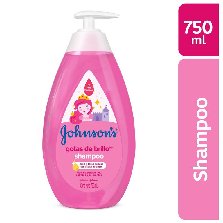 Shampoo Johnsons Baby Gotas De Brillo Botella 750 mL