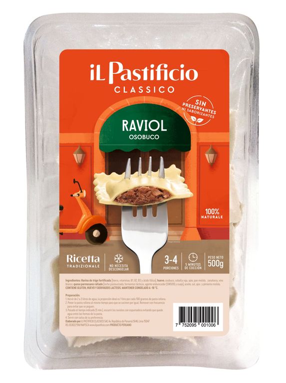 Raviol Osobuco Il Pastificio Empaque 500 g