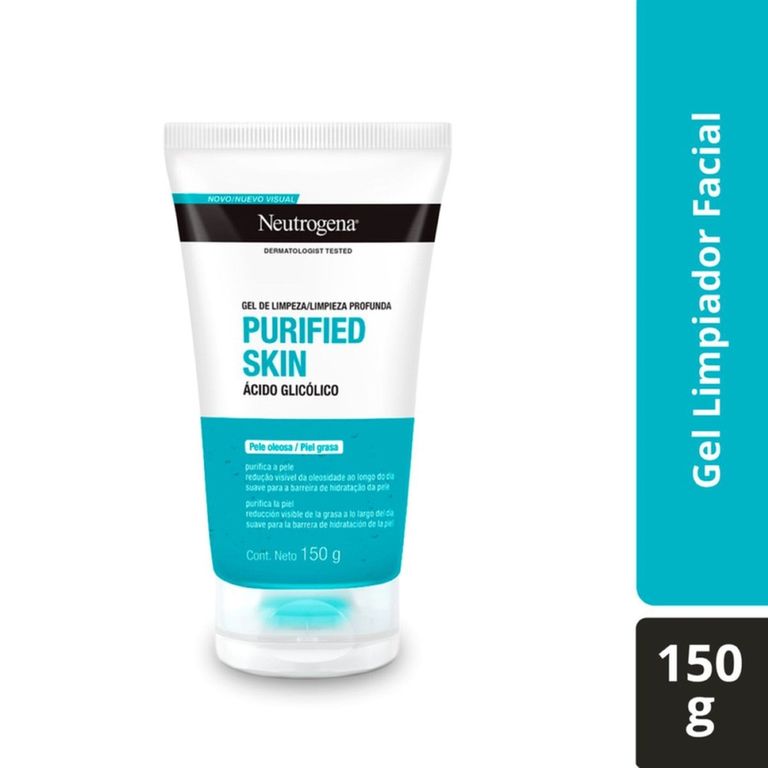 Gel Limpiador Facial Neutrogena Purified Skin Envase 150 g
