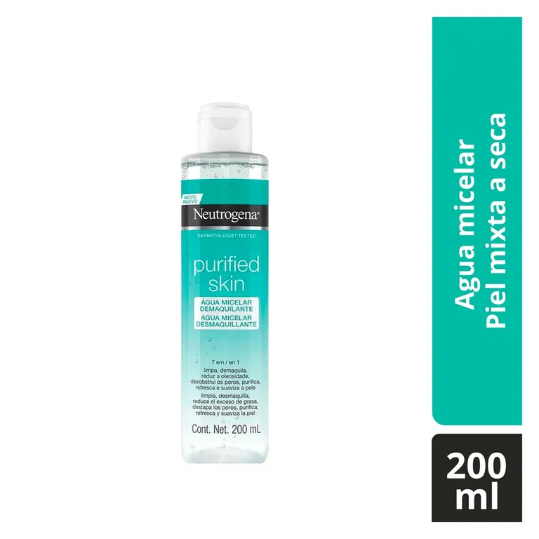 Agua Micelar Neutrogena Purified Skin Envase 200 mL