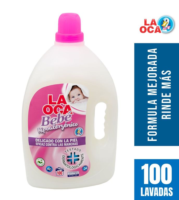 Detergente La Oca Líquido Bebé Envase 5 L