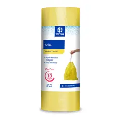 TOTTUS - Bolsa Basura 10 L Perfumada Limón Rollo 30 Und