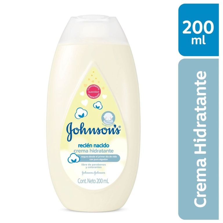 Crema Líquida Johnsons Baby Recién Nacido Envase 200 mL