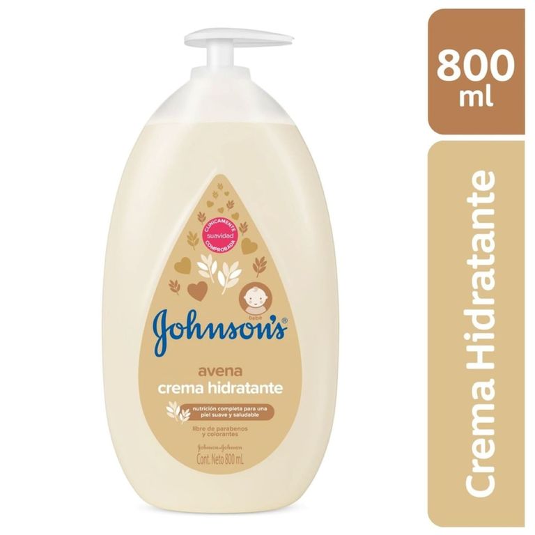 Crema Corporal Johnsons Baby Avena Envase 800 g