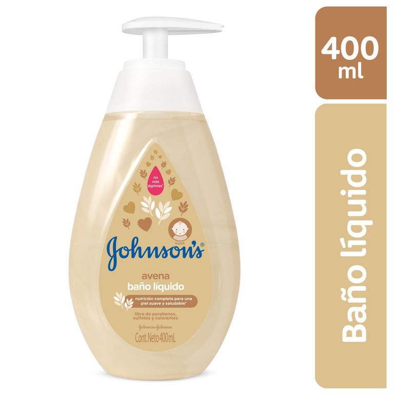 Baño Líquido Bebé Johnsons Avena Botella 400 mL