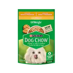 DOG CHOW - Alimento húmedo para perros Adultos Minis y Pequeños con Pollo 100gr