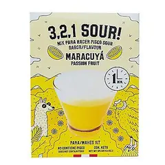 3 2 1 SOUR - Mix Para Pisco Sour Maracuyá 125 g