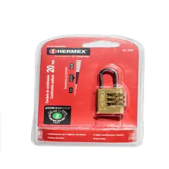 TOP GAN - Candado Combinacion Dorada