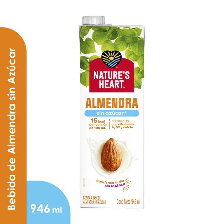 Bebida de Almendra Natures Heart Sin Azúcar Caja 946 mL