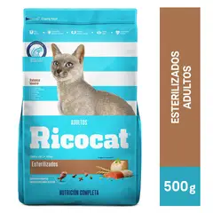 RICOCAT - Comida para Gatos Esterilizados Ricocat Sabor Pescado 500 g