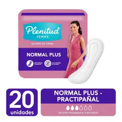 PLENITUD - Practipañal Femme Paquete 20 Und