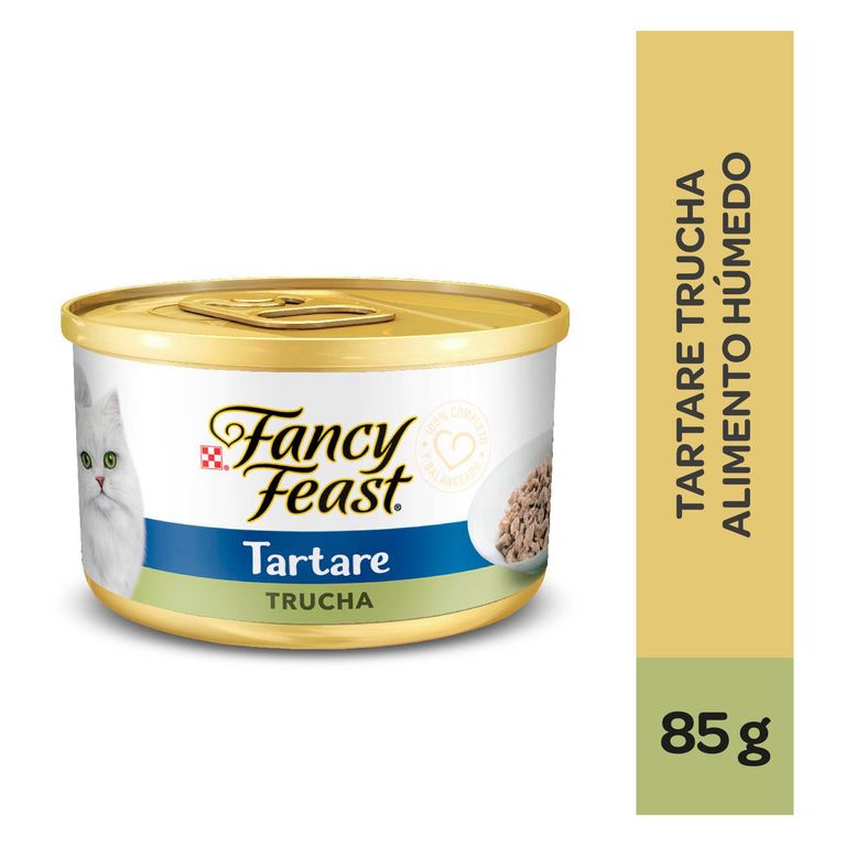 Alimento Húmedo Gatos Fancy Feast Tartare Trucha Lata 85 g