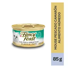 FANCY FEAST - Alimento Húmedo Gatos Fancy Feast Pescado Camarón Lata 85 g