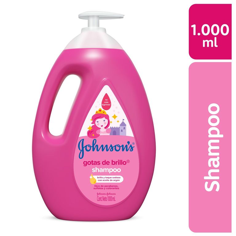 Shampoo Johnsons Baby Gotas de Brillo Botella 1 L