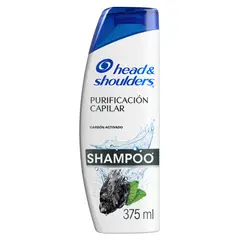 HEAD SHOULDERS - Shampoo Head Shoulders Purificación Capilar Carbón Activado Botella 375 mL