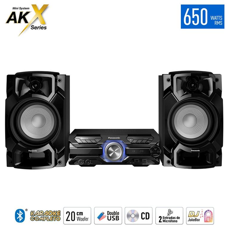 Minicomponente Panasonic 650W Con Bluetooth 2Usb 4Gb