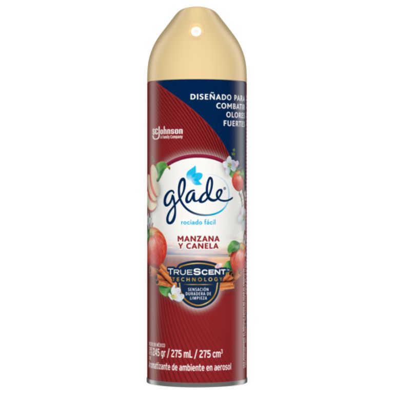 Ambientador en Aerosol Glade Manzana Canela Envase 275 mL