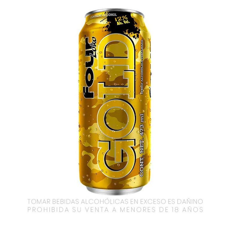Bebida Alcohólica Four Loko Gold Lata 473 mL