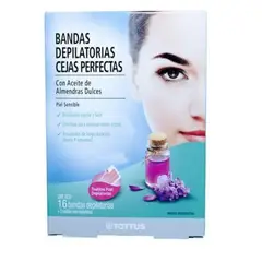 TOTTUS - Bandas Depilatorias Cejas Perfectas Empaque 16 Und