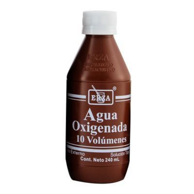 Agua Oxigenada 10 Vol Erza Botella 240 mL