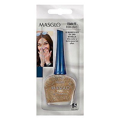 Esmalte Masglo Granizado Dorado Envase 13.5 mL