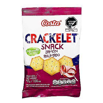 Galleta Costa Crakelet Jamón Ahumado Bolsa 47 g