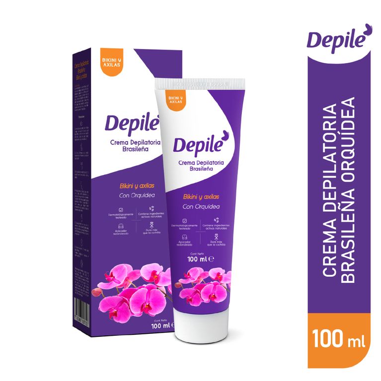 Crema Depiladora Depile Brasileña Bikini Axilas Envase 100 mL