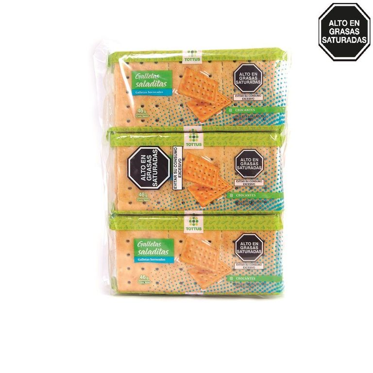 Galletas Tottus Saladitas Bolsa 6 Und