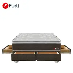 FORLI - Cama Boreal Pocket 4 Cj 2Plz+2Alm+Prot