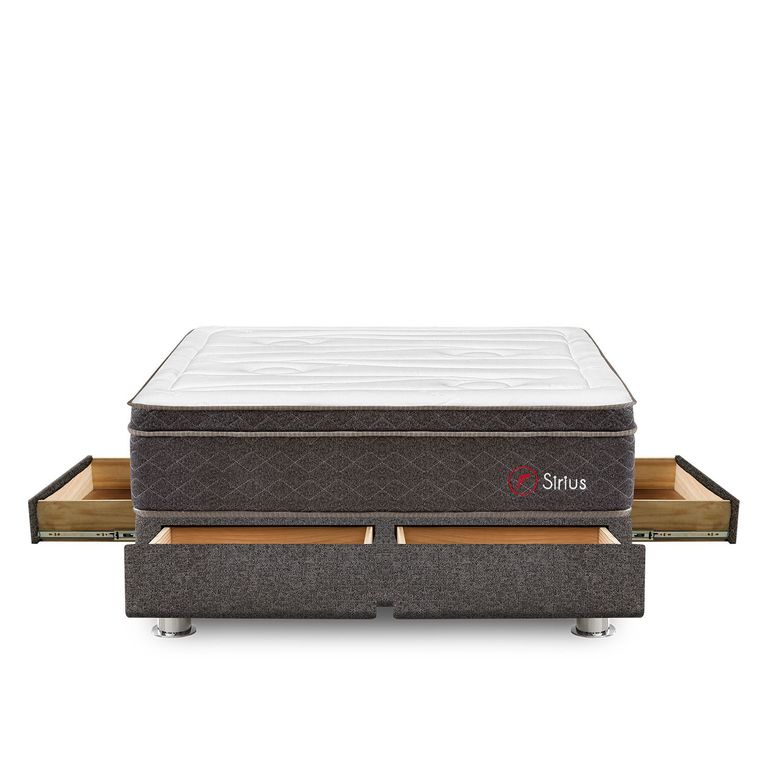 Cama Sirius Pocket 4 Cj Queen +2Alm+Prot